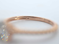 Rosegouden ring met een diamant van 1.00 carat - afbeelding 10 van  11
