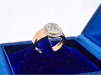 Rosegouden ring met natuurlijk gezette diamanten van hoge kwaliteit - afbeelding 5 van  7