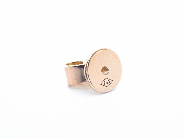 Rosegouden solitair oorbellen diamant 1.00 ct - afbeelding 8 van  8
