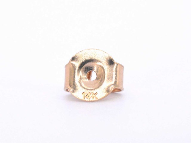 Rosegouden solitair oorbellen met cognac diamanten - afbeelding 8 van  8