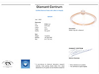 Rosegouden solitair ring briljant - afbeelding 2 van  10