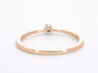 Rosegouden solitair ring briljant - afbeelding 8 van  10