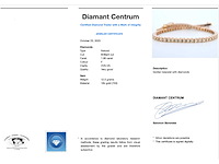 Rosegouden tennisarmband met briljant geslepen diamant - afbeelding 7 van  7