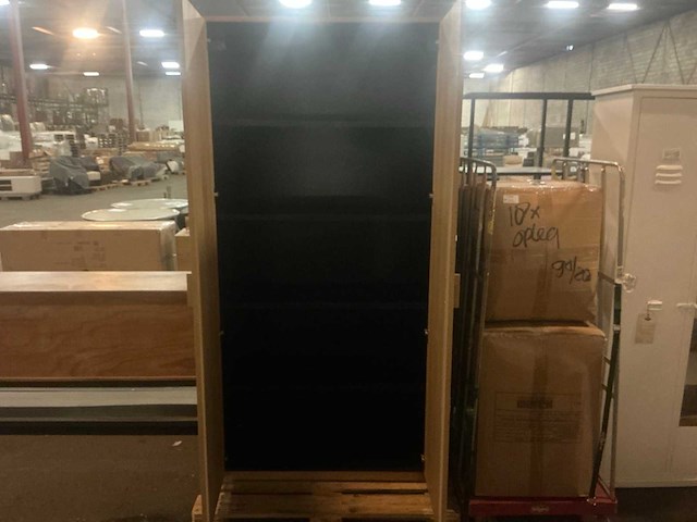 Rosenborg naturel kabinetkast 109x45,5x210cm - afbeelding 4 van  4