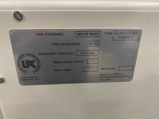 Rosengrens - brand- en inbraakwerende kluis - afbeelding 9 van  18
