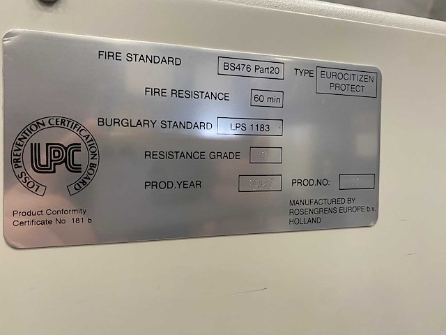 Rosengrens - brand- en inbraakwerende kluis - afbeelding 10 van  18