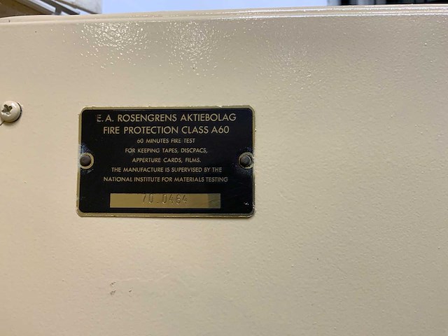 Rosengrens 6020t brandwerende kast - afbeelding 3 van  7