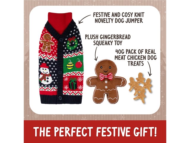 Rosewood cupid&comet giftset honden trui speeltje & snack - afbeelding 1 van  4