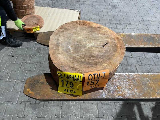 Rosewood schijf, dikte 60mm, ø 400mm - afbeelding 2 van  3