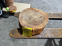 Rosewood schijf, dikte 60mm, ø 400mm - afbeelding 2 van  3