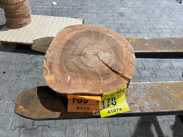 Rosewood schijf, dikte 60mm, ø 400mm - afbeelding 2 van  3