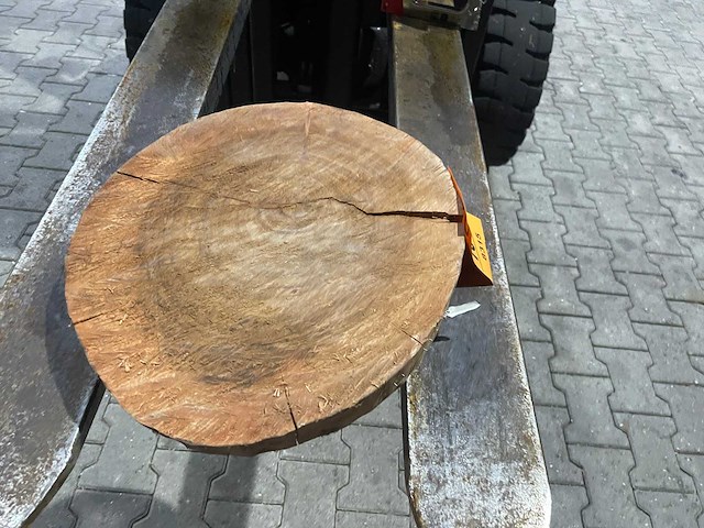 Rosewood schijf, dikte 60mm, ø 400mm - afbeelding 2 van  3
