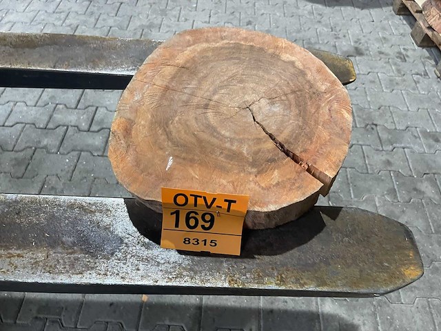Rosewood schijf, dikte 60mm, ø 400mm - afbeelding 1 van  3