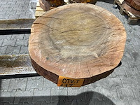 Rosewood schijf, dikte 60mm, ø 550mm - afbeelding 1 van  3