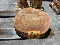Rosewood schijf, dikte 65mm, ø 450mm - afbeelding 2 van  3