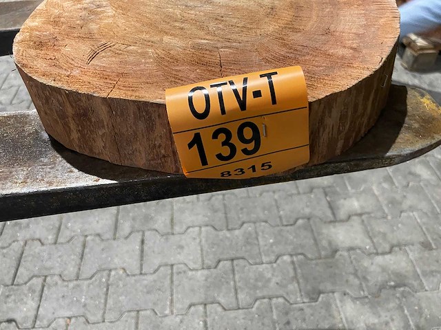 Rosewood schijf, dikte 65mm, ø 450mm - afbeelding 1 van  3