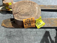 Rosewood schijf, dikte 70mm, ø 350mm - afbeelding 2 van  3