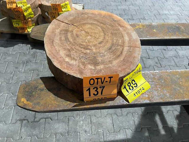 Rosewood schijf, dikte 70mm, ø 350mm - afbeelding 2 van  3