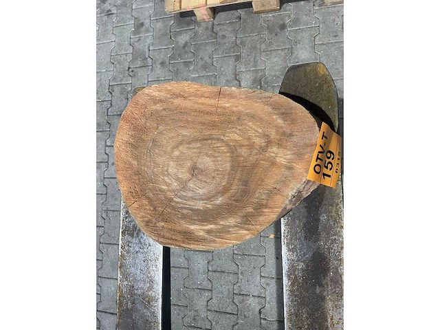 Rosewood schijf, dikte 70mm, ø 400mm - afbeelding 2 van  3