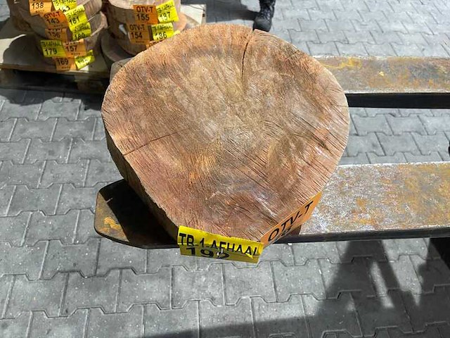 Rosewood schijf, dikte 70mm, ø 400mm - afbeelding 2 van  3