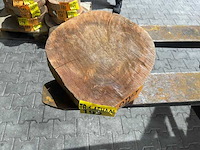 Rosewood schijf, dikte 70mm, ø 400mm - afbeelding 2 van  3