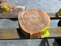 Rosewood schijf, dikte 70mm, ø 400mm - afbeelding 2 van  3