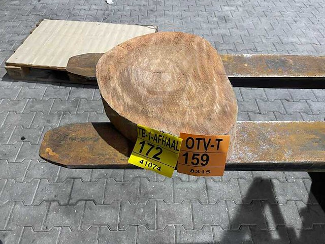 Rosewood schijf, dikte 70mm, ø 400mm - afbeelding 2 van  3