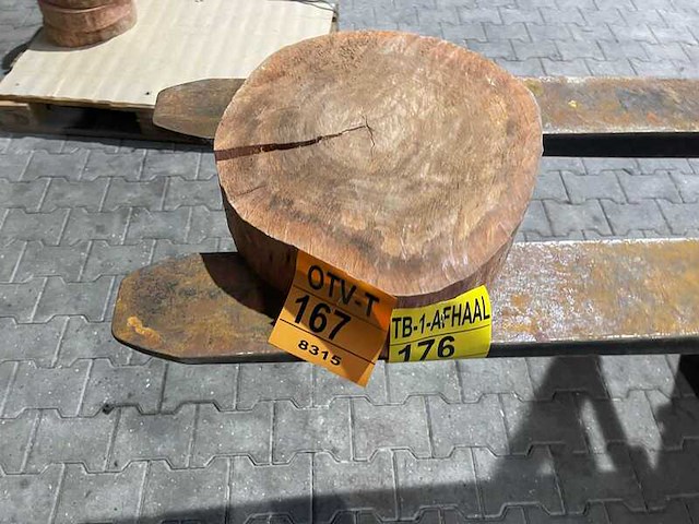 Rosewood schijf, dikte 70mm, ø 400mm - afbeelding 2 van  3
