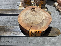 Rosewood schijf, dikte 70mm, ø 450mm - afbeelding 1 van  3