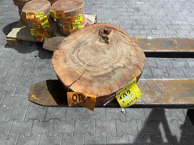Rosewood schijf, dikte 70mm, ø 450mm - afbeelding 3 van  3