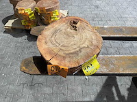 Rosewood schijf, dikte 70mm, ø 450mm - afbeelding 3 van  3