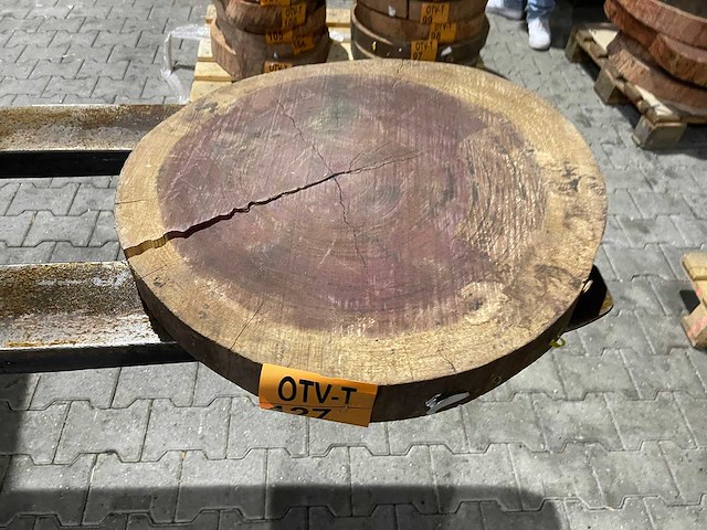 Rosewood schijf, dikte 70mm, ø 550mm - afbeelding 1 van  3
