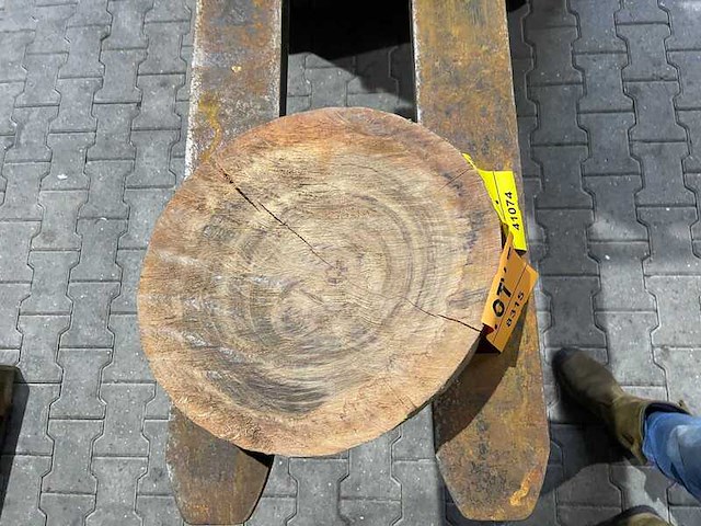 Rosewood schijf, dikte 75mm, ø 400mm - afbeelding 1 van  3