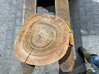Rosewood schijf, dikte 75mm, ø 400mm - afbeelding 1 van  3