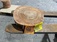 Rosewood schijf, dikte 75mm, ø 400mm - afbeelding 2 van  3