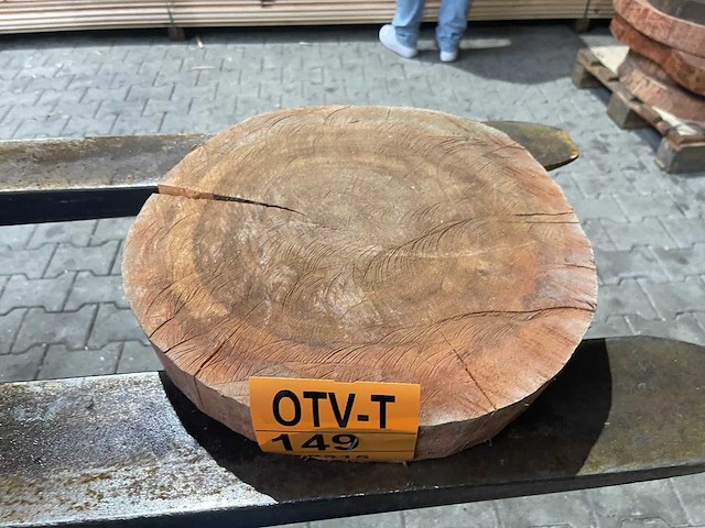 Rosewood schijf, dikte 75mm, ø 400mm - afbeelding 1 van  3