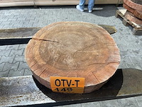 Rosewood schijf, dikte 75mm, ø 400mm - afbeelding 1 van  3