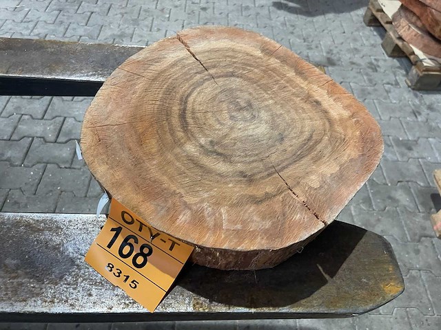 Rosewood schijf, dikte 75mm, ø 400mm - afbeelding 1 van  3