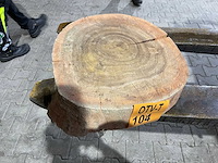 Rosewood schijf, dikte 75mm, ø 450mm - afbeelding 1 van  3