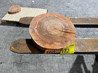 Rosewood schijf, dikte 80mm, ø 350mm - afbeelding 2 van  3