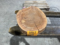 Rosewood schijf, dikte 80mm, ø 400mm - afbeelding 1 van  3