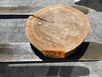 Rosewood schijf, dikte 80mm, ø 400mm - afbeelding 1 van  3
