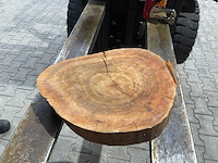 Rosewood schijf, dikte 80mm, ø 400mm - afbeelding 2 van  3