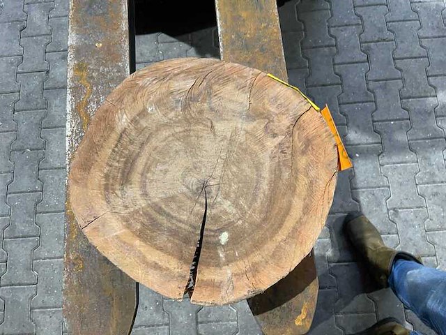 Rosewood schijf, dikte 80mm, ø 400mm - afbeelding 1 van  3