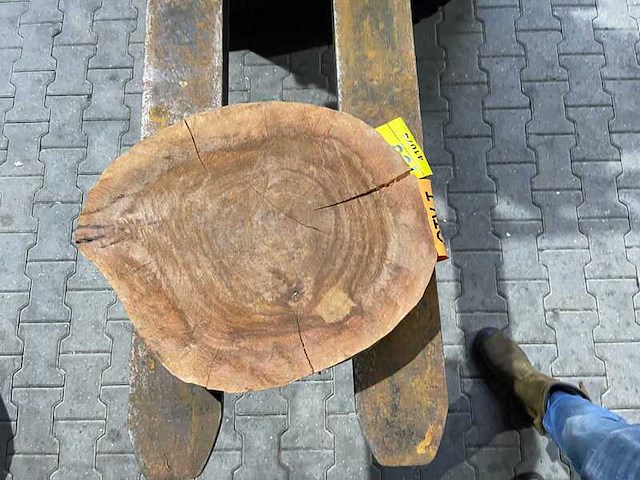 Rosewood schijf, dikte 80mm, ø 400mm - afbeelding 1 van  3