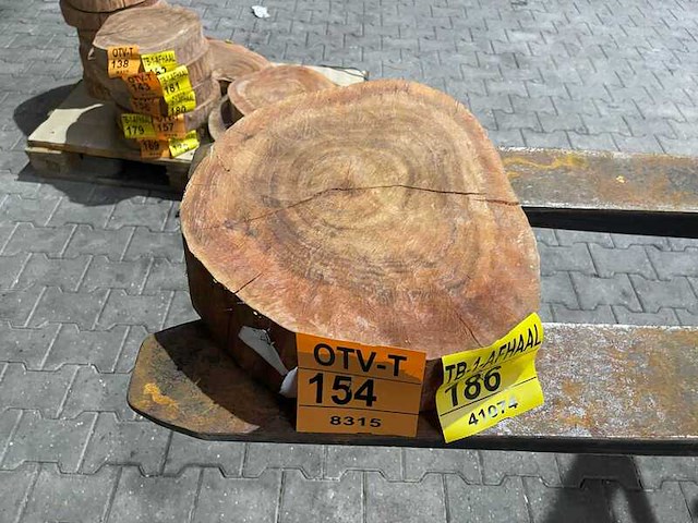 Rosewood schijf, dikte 80mm, ø 400mm - afbeelding 3 van  3