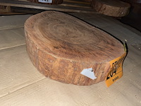 Rosewood schijf, dikte 80mm, ø 400mm - afbeelding 1 van  2