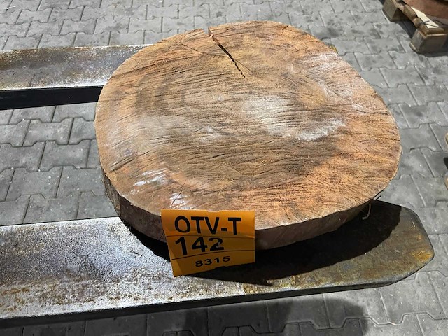Rosewood schijf, dikte 80mm, ø 400mm - afbeelding 1 van  3