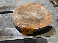 Rosewood schijf, dikte 80mm, ø 400mm - afbeelding 1 van  3