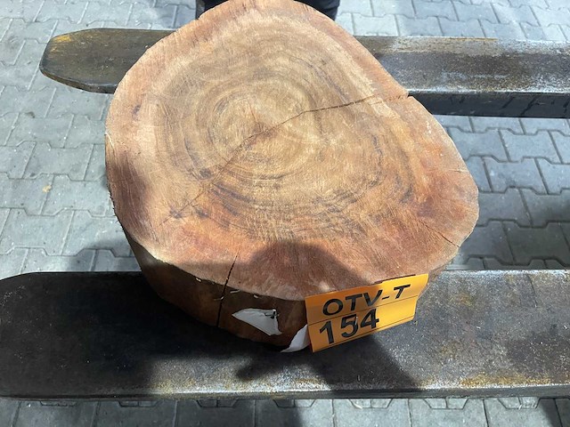 Rosewood schijf, dikte 80mm, ø 400mm - afbeelding 1 van  3
